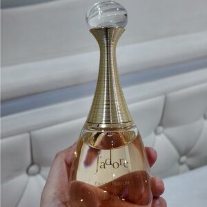 Dior J'adore Bottle in Gold and Clear
